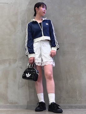 「アイテム（ジャージ）」を使った、RHさん（レディース・158cm）の秋コーディネート