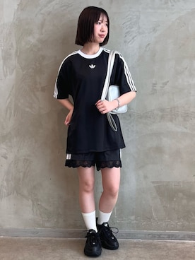 「アイテム（スニーカー）」を使った、RHさん（レディース・158cm）の夏コーディネート