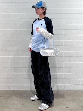 「アディダス」｜RHさん（レディース・158cm）の春コーディネート