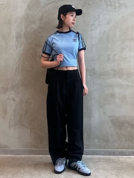 「アイテム（エコバッグ/サブバッグ）」を使った、RHさん（レディース・158cm）の夏コーディネート
