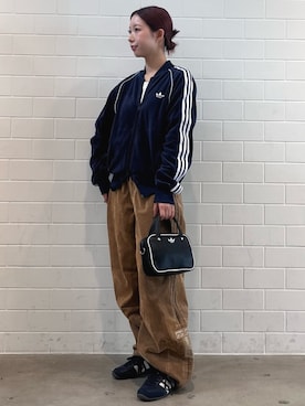 「アイテム（ジャージ）」を使った、RHさん（レディース・158cm）の秋コーディネート