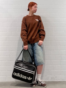 「adidas（アディダス）のOG エアライナー」を使った、RHさん（レディース・158cm）の秋コーディネート