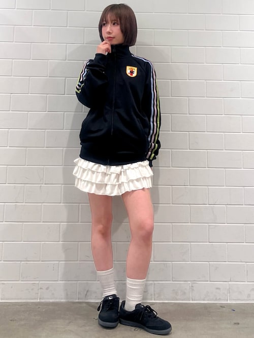 レース フリル ミニスカート / アディダスオリジナルス adidas