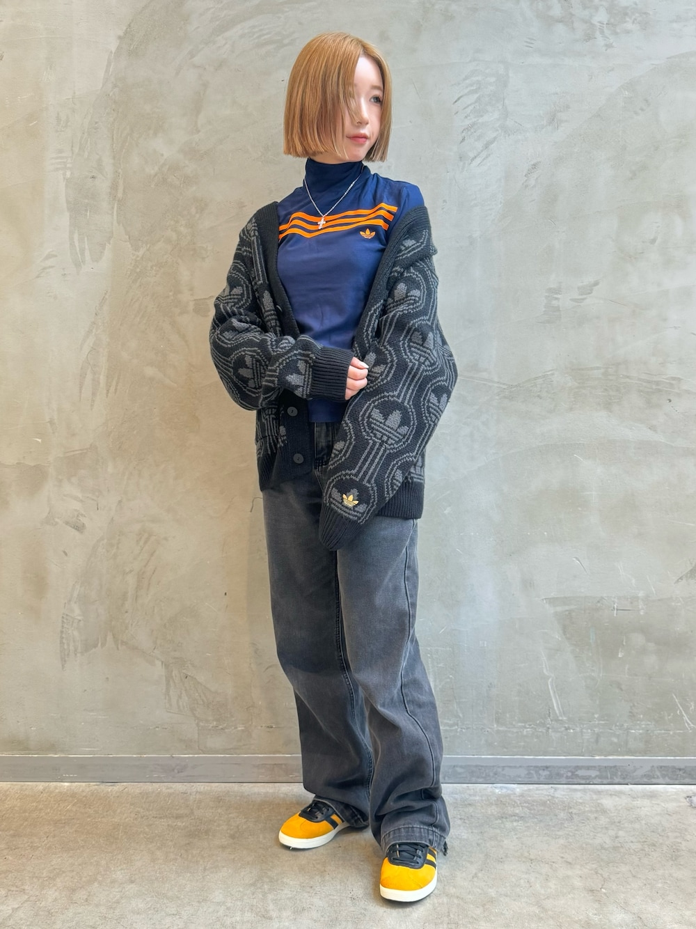 アディダス オリジナルス 70s トレフォイルカーディガン アディダス オリジナルス 70S トレフォイルカーディガン ブラック