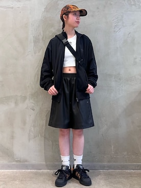 「アイテム（ジャージ）」を使った、RHさん（レディース・158cm）の夏コーディネート