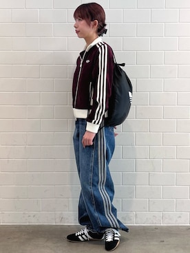 「アイテム（ジャージ）」を使った、RHさん（レディース・158cm）の秋コーディネート