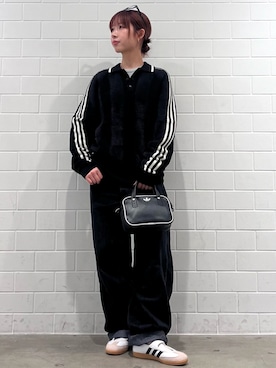「adidas（アディダス）のプレミアム ニット ジャージー / アディダスオリジナルス adidas Originals（ニット/セーター）」を使った、RHさん（レディース・158cm）の秋コーディネート