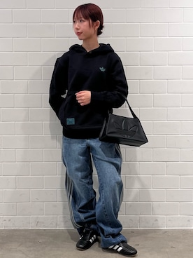 「アイテム（パーカー）」を使った、RHさん（レディース・158cm）の秋コーディネート