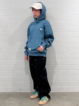 「アイテム（パーカー）」を使った、RHさん（レディース・158cm）の秋コーディネート