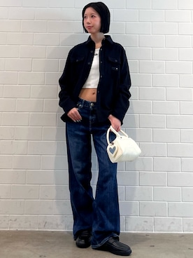 「adidas（アディダス）のハンドボール スペツィアル ローファー / HANDBALL SPEZIAL LOAFER / アディダスオリジナルス adidas Originals（スニーカー、ブラック系）」を使った、RHさん（レディース・158cm）の夏コーディネート