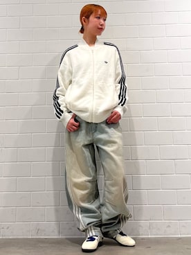 「アイテム（ジャージ）」を使った、RHさん（レディース・158cm）の秋コーディネート