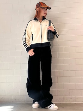 「アイテム（ブルゾン、ホワイト系）」を使った、RHさん（レディース・158cm）の秋コーディネート