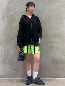 「アイテム（パーカー）」を使った、RHさん（レディース・158cm）の夏コーディネート