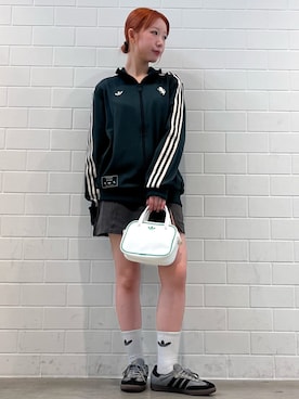 「アイテム（ジャージ）」を使った、RHさん（レディース・158cm）の秋コーディネート