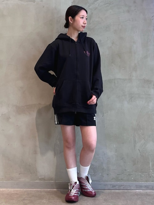 nagonstans ブラック パーカー 新品未使用 Shmangry ジップアップ グラフィックパーカー / アディダス
