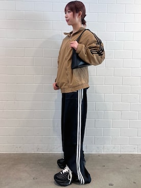 「アイテム（ナイロンジャケット）」を使った、RHさん（レディース・158cm）の秋コーディネート