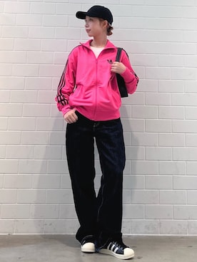 「アイテム（ジャージ）」を使った、RHさん（レディース・158cm）の秋コーディネート