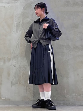 「アイテム（その他アウター、グリーン系）」を使った、RHさん（レディース・158cm）の秋コーディネート