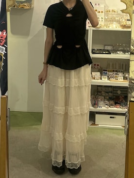 トップス FETICO LAYERED JERSEY TOP FETICO（フェティコ）の「LAYERED JERSEY TOP（Tシャツ
