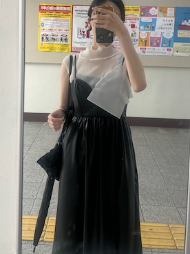 「ZARA（ザラ）のアイテム（ワンピース）」を使った、Sさん（レディース・162cm）の夏コーディネート