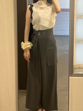 「EVOL（イーボル）のアイテム」を使った、Sさん（レディース・162cm）の夏コーディネート