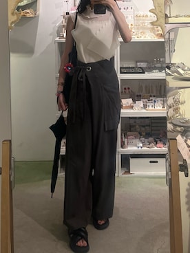 「UJOH（ウジョー）のアイテム」を使った、Sさん（レディース・162cm）の夏コーディネート