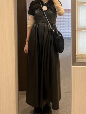 「アイテム（ワンピース）」を使った、Sさん（レディース・162cm）の秋コーディネート