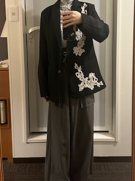 「UJOH（ウジョー）のアイテム」を使った、Sさん（レディース・162cm）の秋コーディネート