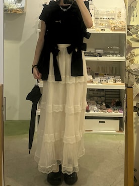 「アイテム（その他トップス）」を使った、Sさん（レディース・162cm）の夏コーディネート