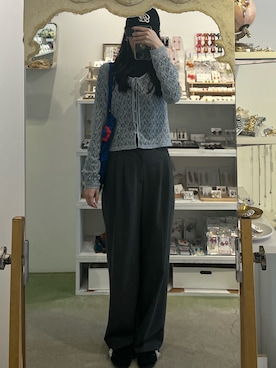 「adidas（アディダス）のアイテム（スニーカー、ブラック系）」を使った、Sさん（レディース・162cm）の春コーディネート