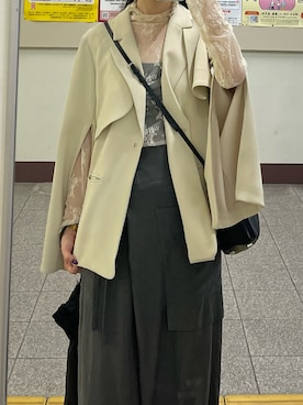 「アイテム（その他トップス）」を使った、Sさん（レディース・162cm）の秋コーディネート