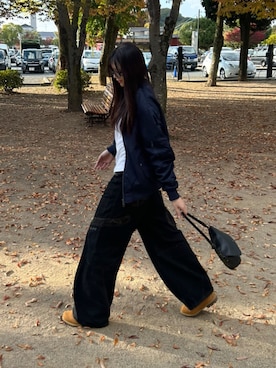 「アイテム（ドレスシューズ）」を使った、cocoa.さん（レディース・168cm）の秋コーディネート