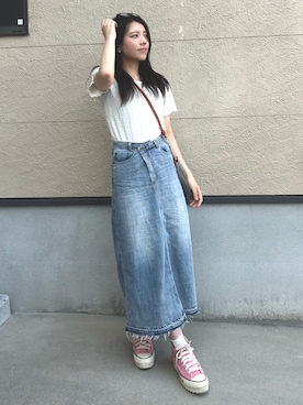 「アイテム（ファッション雑貨）」を使った、cocoa.さん（レディース・168cm・10代）の夏コーディネート