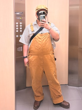 「Dickies（ディッキーズ）のアイテム（トップス）」を使った、ぱぷちゃんまんさん（メンズ・165cm）の春コーディネート