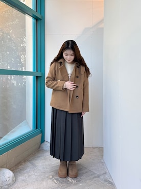 「アイテム（テーラードジャケット）」を使った、ミサキさん（レディース・156cm・20代）の冬コーディネート