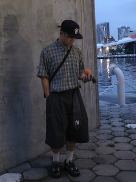 「アイテム（ネクタイ）」を使った、KMさん（メンズ・175cm）の秋コーディネート