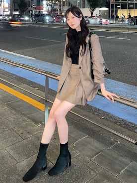 りこ氏。さん（レディース・164cm）の秋コーディネート