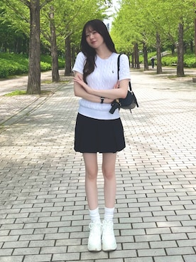 「GRL」｜りこ氏。さん（レディース・164cm）の夏コーディネート