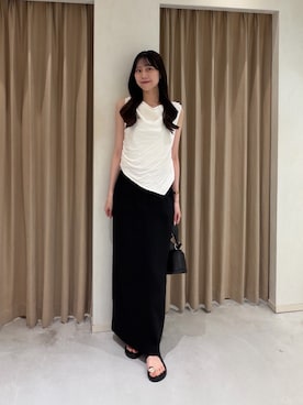 「CAPRICIEUX LE'MAGE（カプリシューレマージュ）のアイテム（パンプス）」を使った、kyom_98さん（レディース・163cm）の夏コーディネート