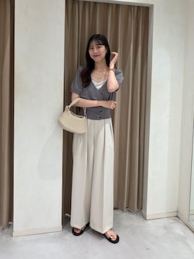 「CAPRICIEUX LE'MAGE（カプリシューレマージュ）のアイテム（パンプス）」を使った、kyom_98さん（レディース・163cm）の夏コーディネート
