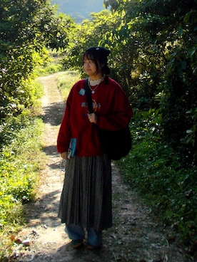 「GLOBAL WORK（グローバルワーク）のアイテム（ドレス）」を使った、summerkkyさん（レディース・165cm）の冬コーディネート