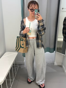 「アイテム（サンダル）」を使った、tarofu4さん（レディース・160cm）の秋コーディネート