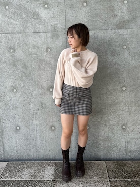 「NICE CLAUP（ナイスクラップ）のアイテム」を使った、tarofu4さん（骨格ウェーブ・レディース・160cm）の秋コーディネート
