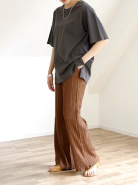 「UNFIELD（アンフィールド）のアイテム」を使った、UNFIELDさん（レディース・156cm）の夏コーディネート