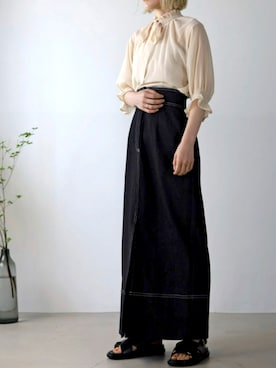 「UNFIELD（アンフィールド）のアイテム」を使った、UNFIELDさん（レディース・156cm）の夏コーディネート