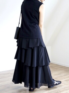 「UNFIELD（アンフィールド）のアイテム」を使った、UNFIELDさん（レディース・156cm）の夏コーディネート