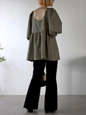 「アイテム（チュニック）」を使った、UNFIELDさん（レディース・156cm）の夏コーディネート