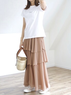 「UNFIELD（アンフィールド）のアイテム」を使った、UNFIELDさん（レディース・156cm）の夏コーディネート