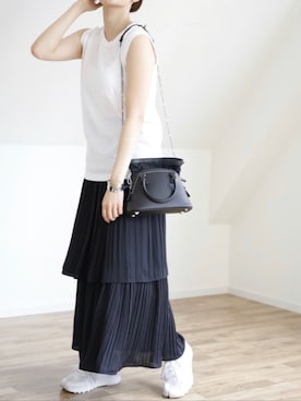 「UNFIELD（アンフィールド）のアイテム」を使った、UNFIELDさん（レディース・156cm）の夏コーディネート