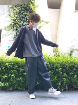 「RAGEBLUE（レイジブルー）のアイテム（その他トップス）」を使った、さいとさん（メンズ・178cm）の春コーディネート